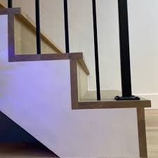 Premier Stairs And Floors Inc On Instagram Clean White Oak Waterfall Stairs With An Overhang Colour Match Finishing And Paint Comp In 2020 White Oak Stairs Decor