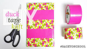 Diy Duck Tape Kaft Backtoschool Nouk San Youtube