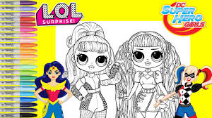 Scopri ricette, idee per la casa, consigli di stile e altre idee da provare. Lol Surprise Omg Dolls Repainted As Dc Superhero Girls Wonderwoman Harley Quinn Coloring Book Page Youtube