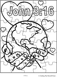 The money i raise will. John 3 16 Coloring Pages Coloring Home