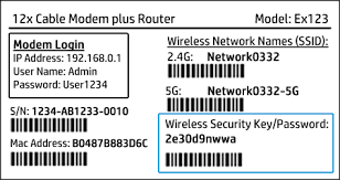 After resetting your router to factory defaults, you'll be able to connect to the wireless network using the default ssid and encryption key. Find The Wireless Network Password Or Pin To Connect An Hp Printer Hp Customer Support