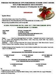 Download & view contoh undangan natal as pdf for free. Undangan Perayaan Natal Partangiangan Sitohang Dohot Boruna Pematangsiantar Sitohang
