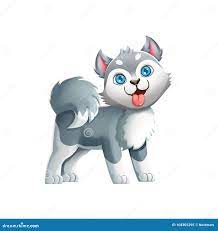 Cute Husky Dog! Video Game`s Digital CG Artwork Stock Illustration -  Illustration of drawing, hope: 108305295