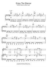 Enjoy The Silence Sheet Music Depeche Mode Piano Vocal Guitar Chords Sheet Music Digital Sheet Music Depeche Mode