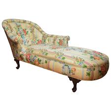 Fine 1940 S Chaise Lounge With Floral Pattern Fabric Chaise Lounge Upholstered Chaise Lounge Chaise