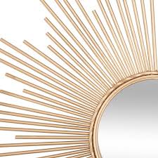 Miroir soleil dore convexe tige metal 45cm, par la marque emde premium. Miroir Soleil Dore Metal D99 Cm Atmosphera Createur D Interieur