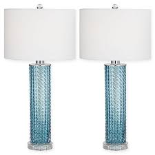 Buy on bed bath & beyond. Pacific Coast Lighting Renzo Table Lamps In Sea Blue Set Of 2 Bed Bath Beyond