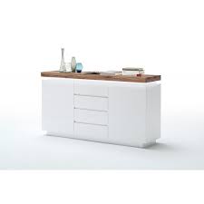 Ein schöner blickfang im zeitlosen design: Romina Sideboard 150 Cm Weiss Eiche Topo Lifestyle Ch
