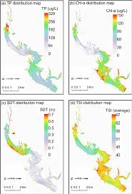 Water Quality Parameters Distribution Maps Estimated With