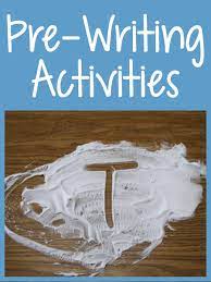They may have ideas they want to share with drawings and/or by using random scribbles and letters. Pre Writing Activities Prekinders