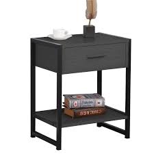 Soges End Table Night Stand Bedside Table With Drawer Telephone Side Table Small Corner Table In 2020 Dark Brown Bedside Table Small Corner Table Bedside Table Drawers