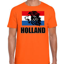 Nederland thuis shirt ek 2020: Oranje Fan Shirt Kleding Holland Met Leeuw En Vlag Ek Wk Voor Heren Fun En Feest