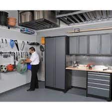 Newage Products Inc 5 Pc Heavy Duty Workshop Garage Cabinetry Garage Interior Home Garage Cabinets