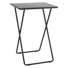 Airo Black Metal Folding Table 15 In White And Blue Too Metal Folding Table Folding Table Side Table
