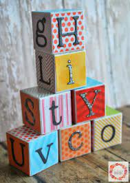 Don't miss a chance to order them first and make your little one happy! Diy Alphabet Blocks Tutorial Mabey She Made It