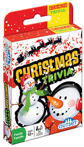 Hat (old silk hat, to be specific) 2.q u e s ti o n : Christmas Trivia Card Game Outset Media Games