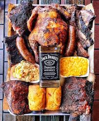 I Call This Bbq Platter Heaven Smoked Brisket Pork Ribs Sausages Drunken Whole Chicken Oh And All The Fixins Ba Bbq Platter Bbq Recipes Pork Ribs
