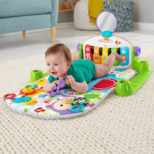 Colourful baby play mat for baby to rest on and play or sleep. Fisher Price Deluxe Kick Play Piano Gym Play Mat Smyths Toys Ireland