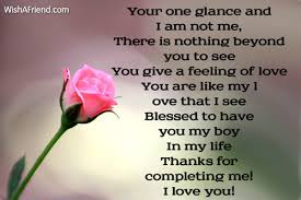 You make the world so much more beautiful, i love being with you; Valentine Poems For Him