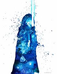 Star Wars Obi Wan Kenobi Watercolor Painting Star Wars Obi Wan Obi Wan Kenobi Obi Wan