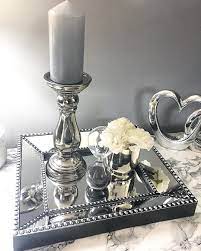 Home Bargains 3 99 Mirror Styled As A Long Awaited Mirrored Tray Doesn T Look Too Shabby Homebargains Homebargai Mirror Tray Decor Sofa Home Mirror Tray