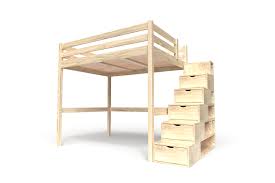 Kinderbett mit treppe schne hochbett traumburg handlauf hochbett. Hochbett Sylvia Mit Treppe In Wurfelform Holz Abc Meubles