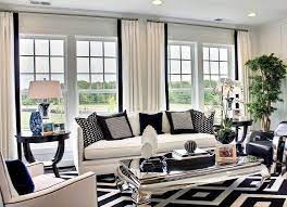 Framed Linen Grosgrain Curtains Two Tone Customized Linen Etsy In 2021 White Living Room Decor Black And White Living Room Decor Black And White Living Room