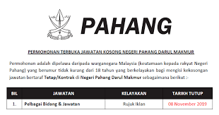 Kerja kosong jabatan peguam negara. Pengambilan Jawatan Kosong Terkini Di Negeri Pahang Darul Makmur Ejawatankini Com