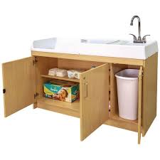 infant changing table with right side