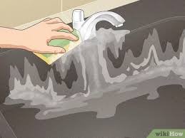 3 ways to clean a granite sink wikihow