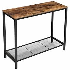 Shop with confidence on ebay! Nancy S Console Table Side Table Industrial Side Tables Coffee Table Industrial Metal Wood Brown Black 100 X 35 X 80 Cm The Most Beautiful Furniture 1 In Furniture Nancy Homestore
