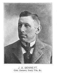 1909 photo of the John A. Bennett house