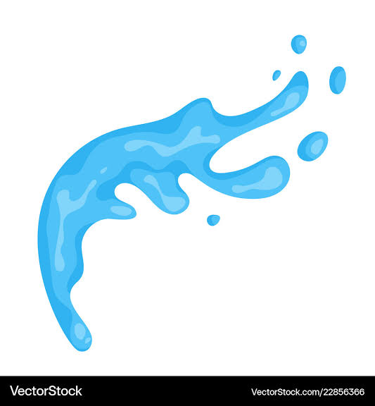 Water splash cartoon – Royalty-Free Vector | VectorStock