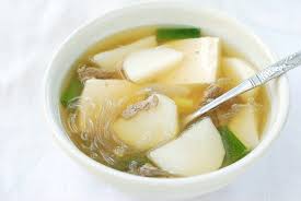 This Simple Potato Soup Is One Of My Childhood Favorite Soups Made In Clear Broth Korean Potato Soup Gamjagu Potato Soup Korean Soup Recipes Korean Potatoes