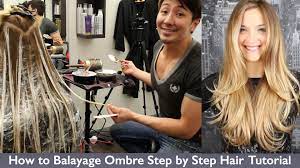 How To Balayage Ombre Step By Step Hair Tutorial Balayage Colored Hair Tips Hair Tutorial
