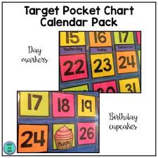 target pocket chart calendar pack