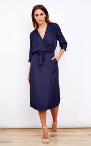 Relaxed Wrap Dress By Neon Rose