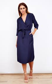 relaxed wrap dress by neon rose