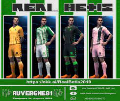 Real betis unveiled the new home kit for the 2019/2020 season. Real Betis Gdb Auvergne81 Kit Maker For Pes2013 Facebook
