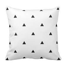 Black And White Throw Pillows For Couch Elegant Black White Geometric Pattern Triangles Throw Pillow Zazzle Com Throw Pillows Blue Throw Pillows White Throw Pillows