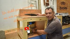 Scie à bûches et jardin. Comment Fabriquer Un Etabli Pour Ma Scie Sous Table Et Defonceuse Partie 3 Defonceuse Sous Table Youtube