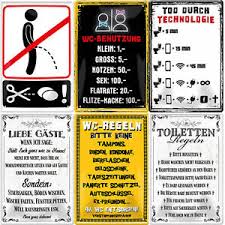 Auf produktefee.de musst du nicht lange testberichte durchlesen wie auf anderen portalen, sondern kannst dir einen überblick der. Blechschild 20x30 Wc Toiletten Regeln Fun Spruch Bar Kneipe Pub Cafe Disco Haus Grosser 15 X 30 Cm Autrement Dit Schilder