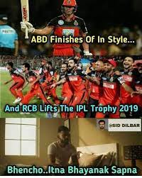 Watch rcb vs kxip match troll video in kannada welcome to kannada central elvids channel. Ipl Rcb Ki Team Pe Bane Funny Jokes And Memes Pj Patakha