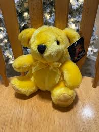 Plush in a Rush Yellow Teddy Bear NWT Stuffed Animal Toy Plush