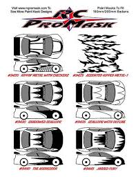 Rc Promask Complete Paint Mask Designs Background Fx Characters Decals Accessories And Painting Services To Cust Rc Car Bodies Car Paint Jobs Car Painting