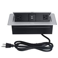Pop up power outlets integrate hideaway pop up power outlets with usb and data seamlessly into your furniture for the ultimate in style and convenience. Buy Table Pop Up Power Box Conference Damped Multimedia Outlet Connection Box Desktop Pop Up Socket With 2 Outlets 2 Usb Ports Silver Online At Low Prices In India Amazon In