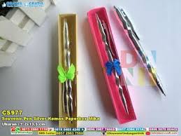 Souvenir Pen Silver Kemas Paperbox Mika Souvenir Pernikahan Pulpen Contoh Undangan Pernikahan Pernikahan