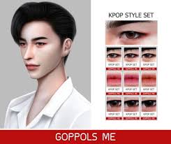 Kpop Style Set By Goppols Me For The Sims 4 Cabelo Sims The Sims 4 Cabelos Sims