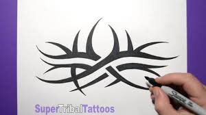 How To Draw Goldberg Tribal Arm Tattoo With Some Changes Youtube