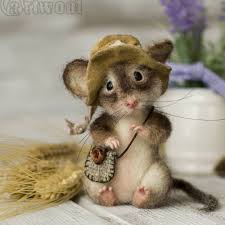 Natalya Kuznecova Felt Animals Felt Mouse Needle Felting